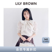 衬衫 甜美蝴蝶结微透雪纺泡泡袖 LWFB261074 BROWN2026春夏新品 LILY