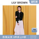 LILY 高腰不规则荷叶边A字半身裙LWFS251137 BROWN春夏款