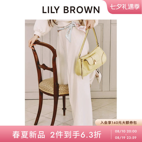 LILYBROWN高腰直筒阔腿休闲裤
