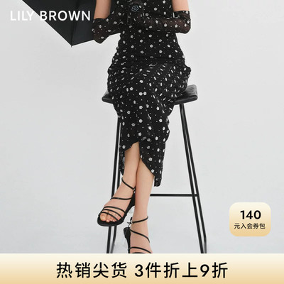 LilyBrown春夏粗高跟甜美凉鞋