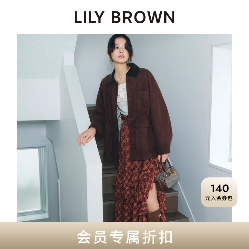 LILYBROWN棉质拼色工装外套