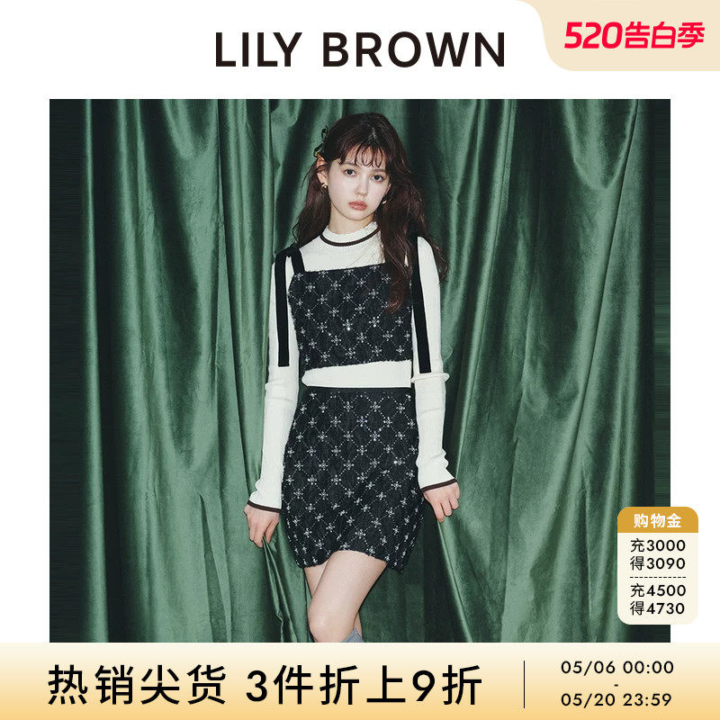LILY BROWN秋冬款 CANDY蝴蝶结系带甜美抹胸吊带LWFT245813