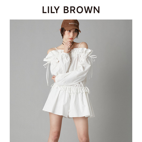 LILYBROWN领口吊带收腰连体裙裤