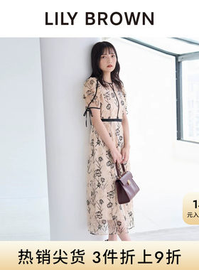 LILYBROWN刺绣泡泡短袖连衣裙