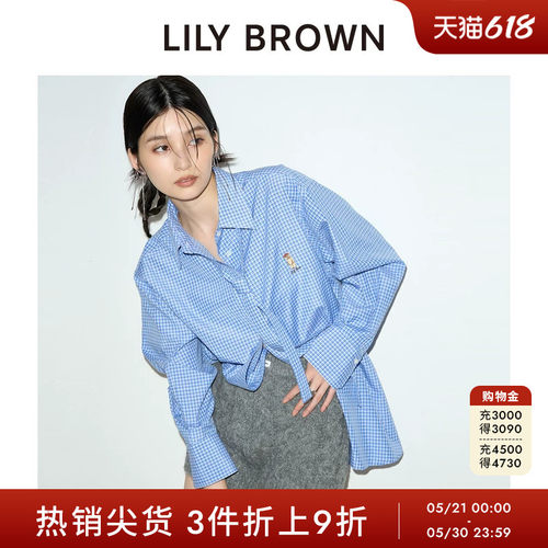 长袖衬衫LILYBROWN蝴蝶结学院风