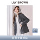 外套LWFJ261072 通勤翻领双排扣正肩西装 LILY BROWN2026春夏新品