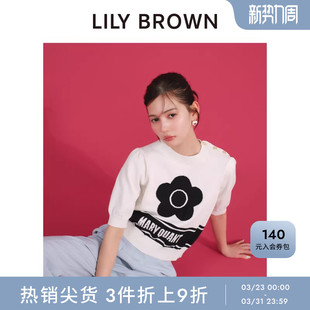 QUANT条纹圆领针织衫 MARY 上衣LWNT254041 BROWN秋冬款 LILY