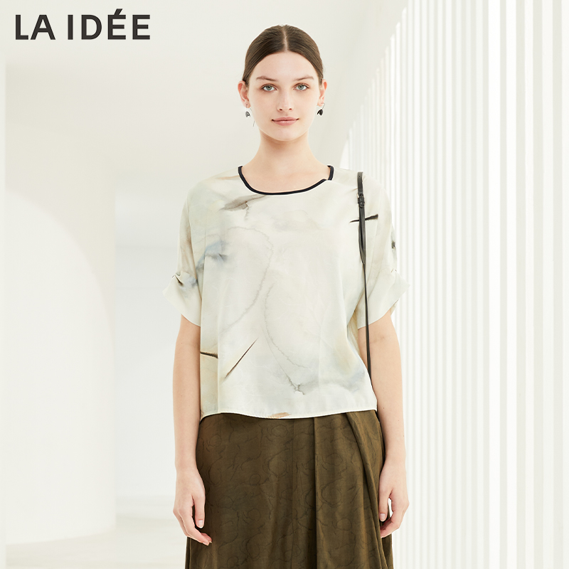 LAIDEE/罗兰伊杜T恤文艺水墨