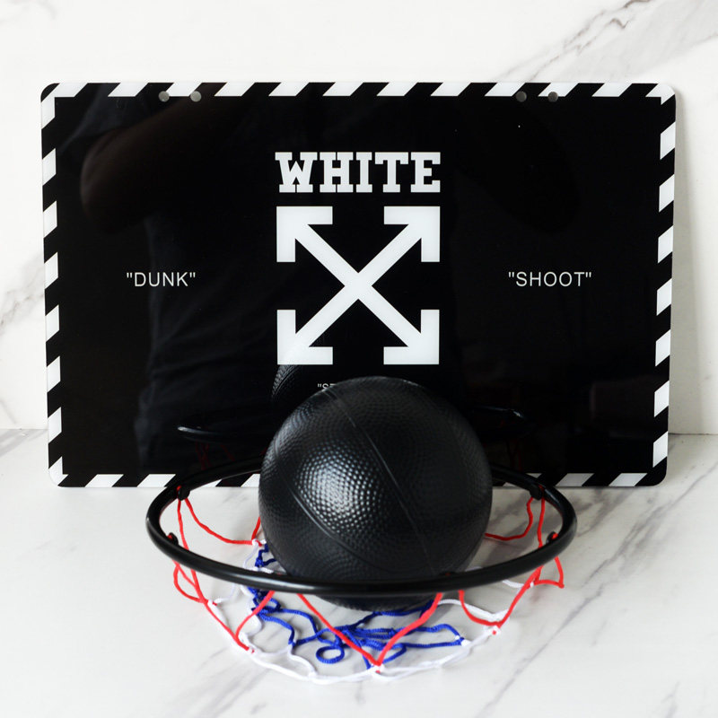 篮板OWF潮牌篮球OFF家用上墙挂式篮球板室内室外篮框WHITE篮球架