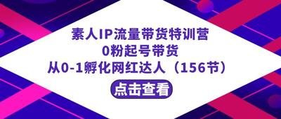 繁星·计划素人IP流量带货特训营：0粉起号带货项目教程