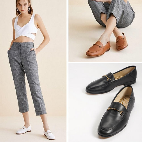 正品代购平底乐福鞋欧美女鞋圆头