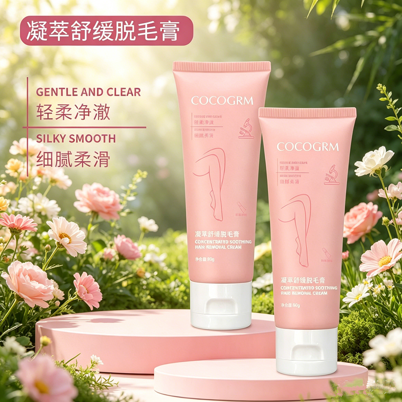 COCOGRM可可巧凝萃舒缓脱毛膏80g腋下手毛腿毛男女快速温和