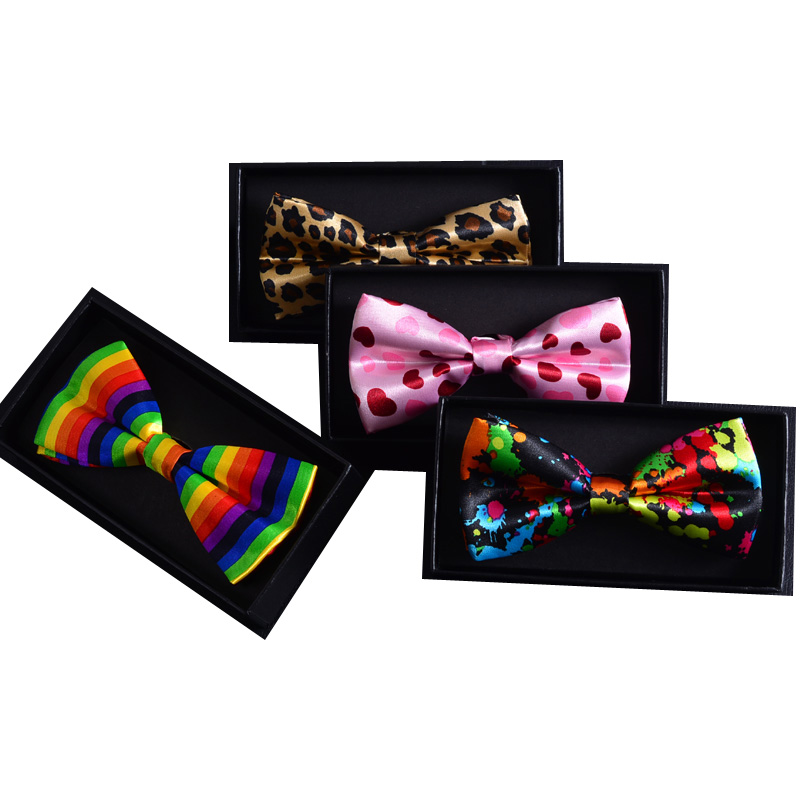 英伦领结男女西装演出休闲印花