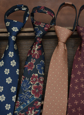 领带男黑色拉链式休闲免打结懒人韩版商务新郎结婚手打领带女SJS7