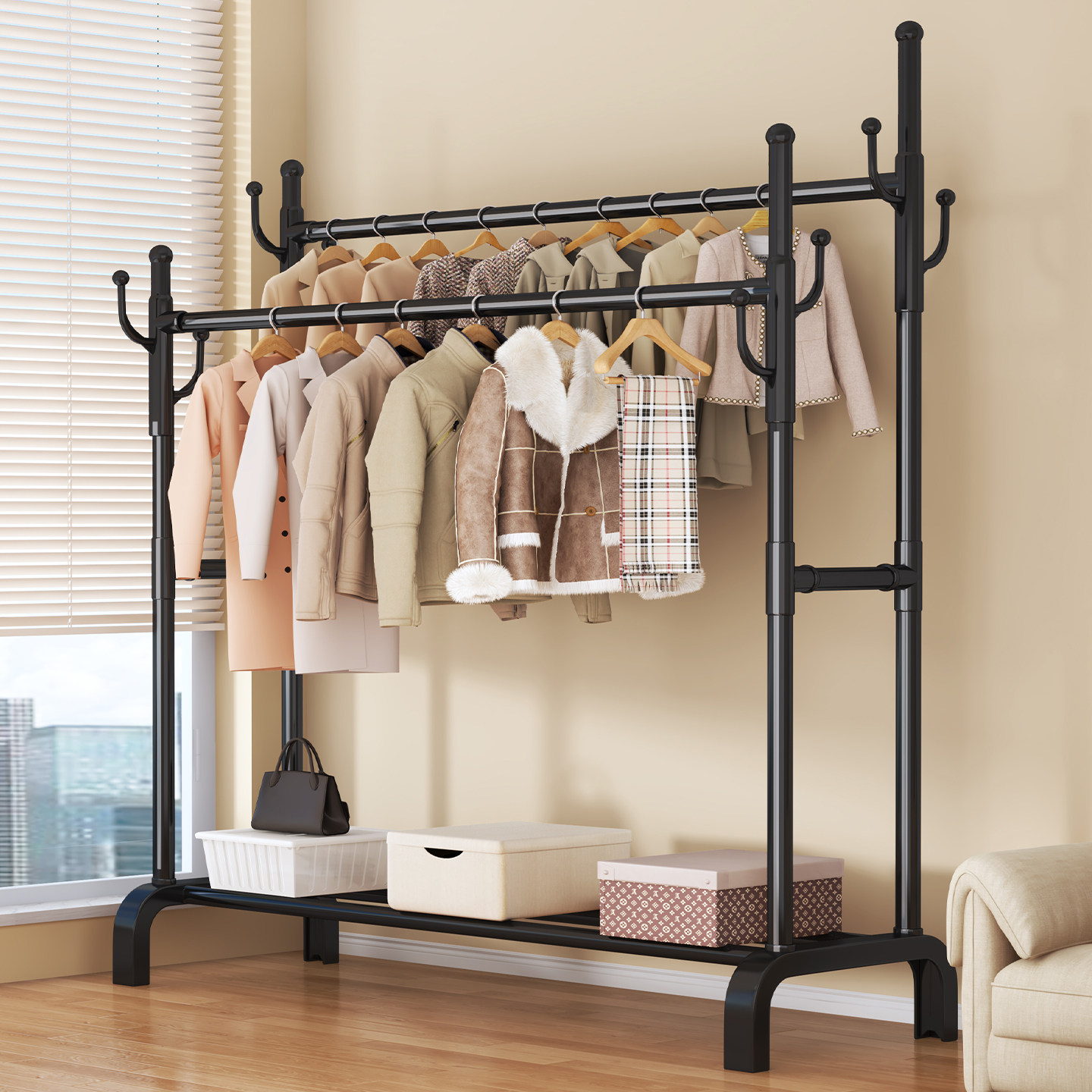 【热销爆款】挂衣架落地衣帽架