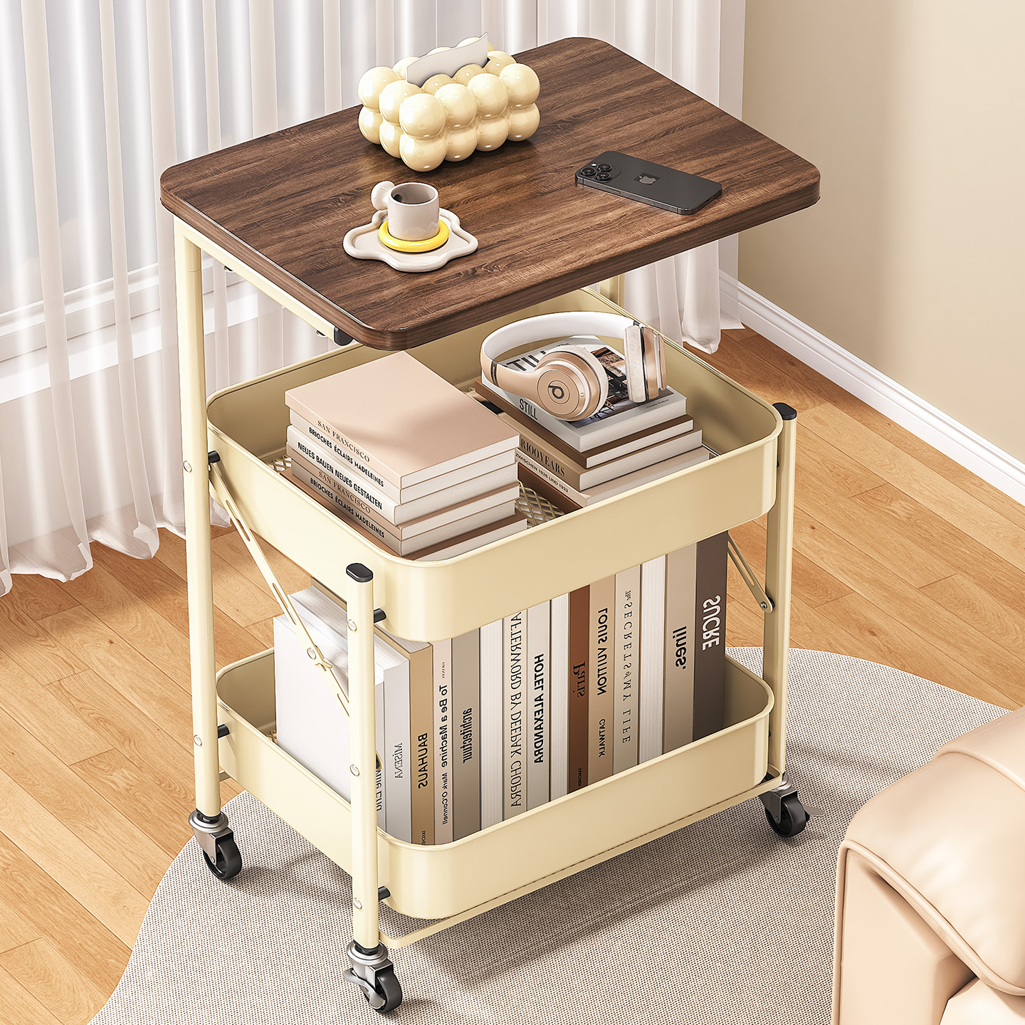 【折叠免安装】中古置物架