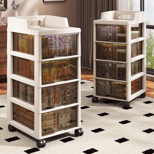 【一体免安装】小推车收纳架多层