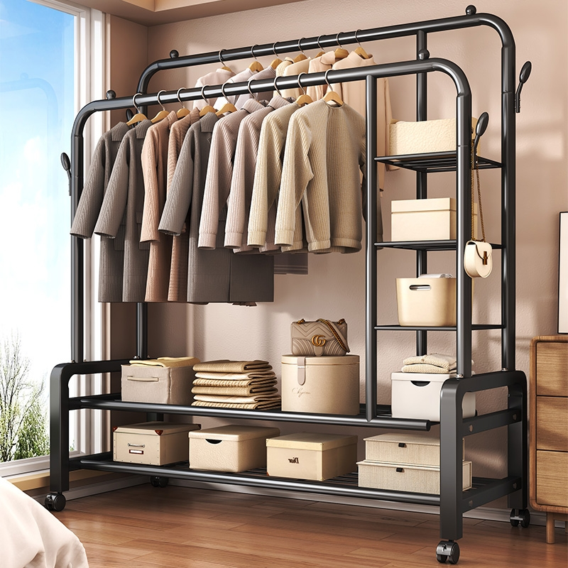 【管径再升级！】家用落地衣架