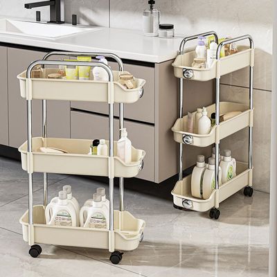 【2025新品】夹缝小推车置物架