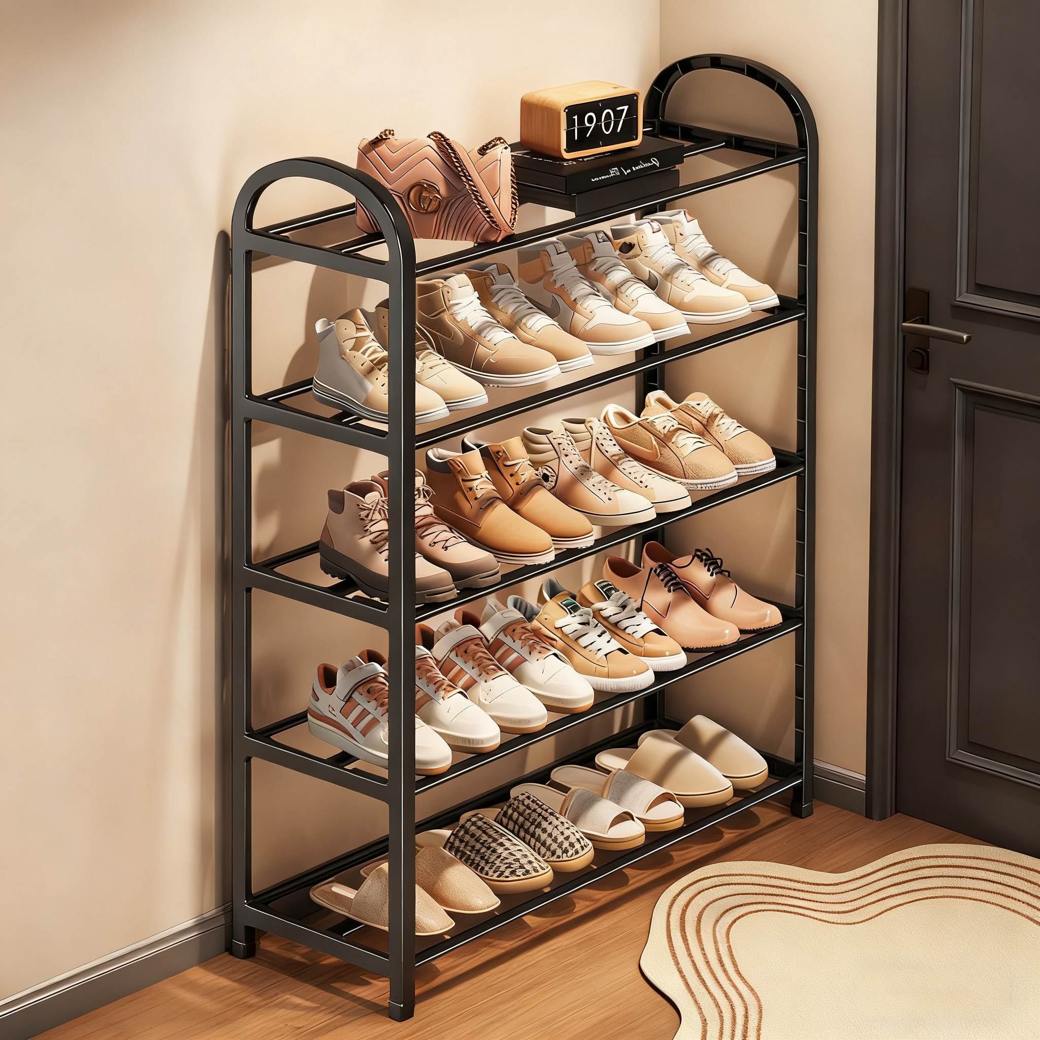 简易加倍稳固鞋架子宿舍出租屋用