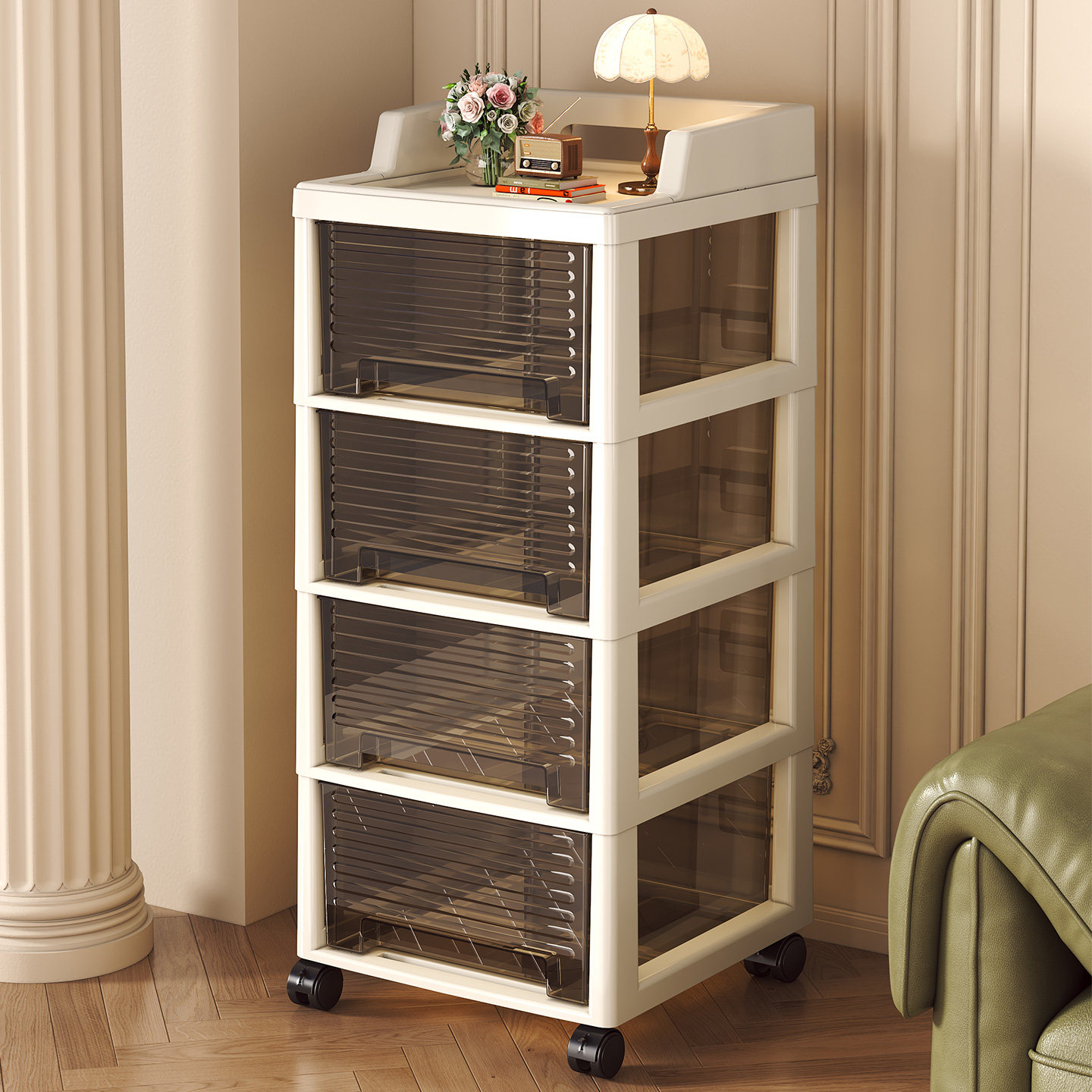 【百搭家居！一体式收纳柜】