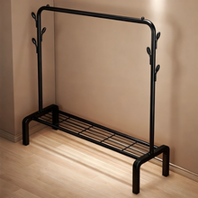 简易晾衣架落地家用小型室内置物衣帽架出租屋学生卧室挂衣服架子