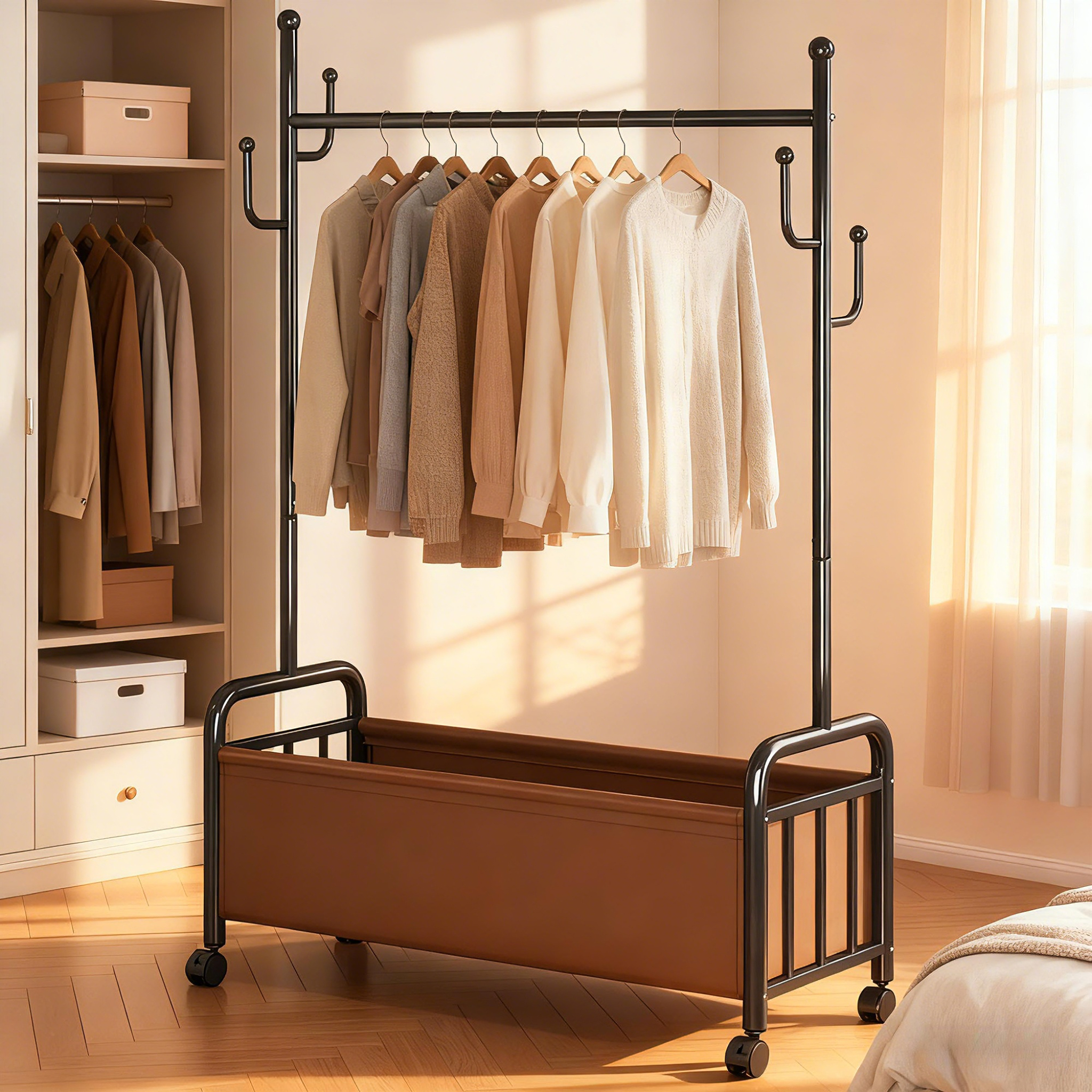 【国家补贴15%】衣帽架落地卧室