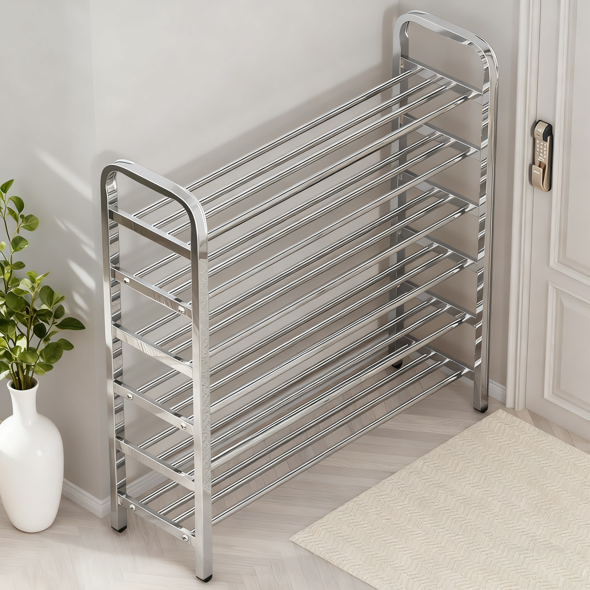 【加厚加粗】不锈钢鞋架多层室内