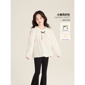 小香风洋气时髦透气花边衬衫 Amybaby女童上衣春季 2026新款