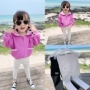 Amybaby Girls 2019 Thu mới Phong cách denim Stretch Slim Quần cổ điển Joker Jeans - Quần quần áo trẻ em giá sỉ