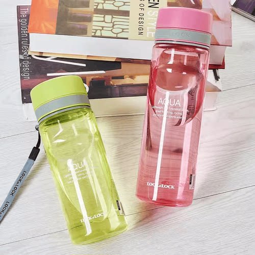 乐扣塑料水杯便携运动水壶