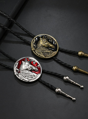 领结时尚男女款波洛领带长项链毛衣链秋冬衣服挂件个性时尚吊坠潮