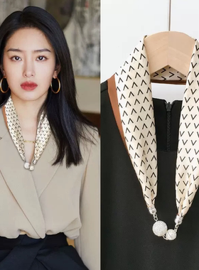 丝巾项链聚酯纤维女士百措气质