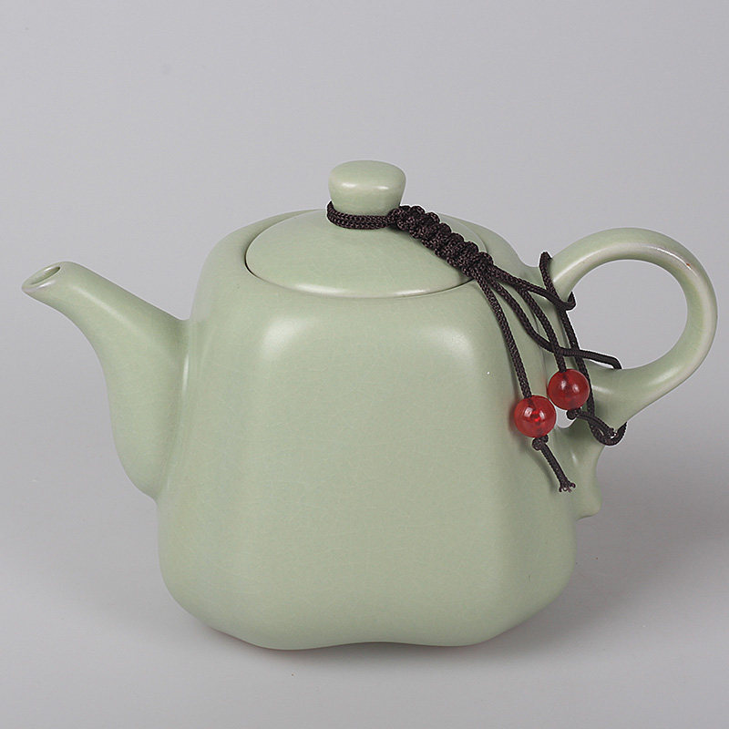 汝窑陶瓷茶壶可养茶线纹家用带嘴过滤壶单个斟茶壶中式泡茶盛茶壶,餐饮具,茶壶,淘宝优惠券,粉丝福利购,淘宝优惠卷