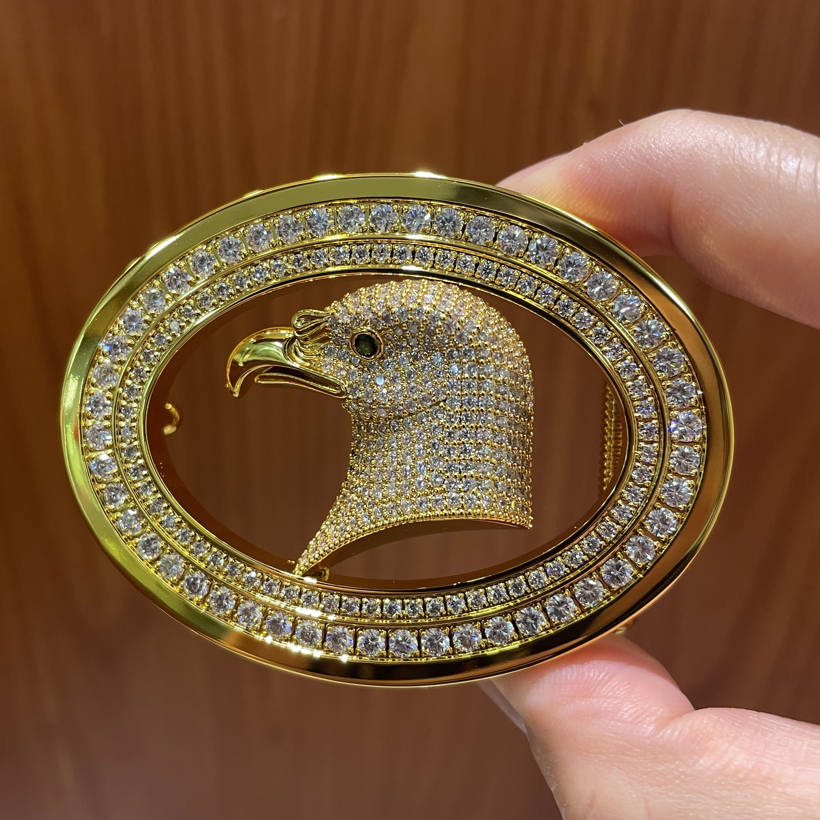 壕先生不锈钢皮带扣镀金平滑扣