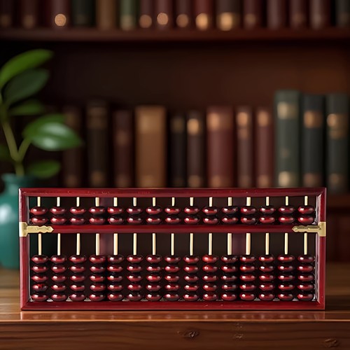 大号仿红木收藏风水招财摆件算盘