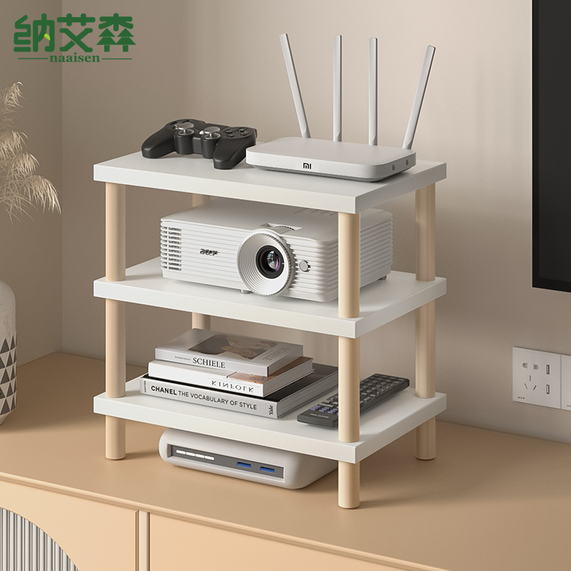实木wifi路由器置物架多层收纳架