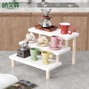 杯子收纳置物架咖啡杯子收纳架餐边柜杯子置物架橱柜内小尺寸架子