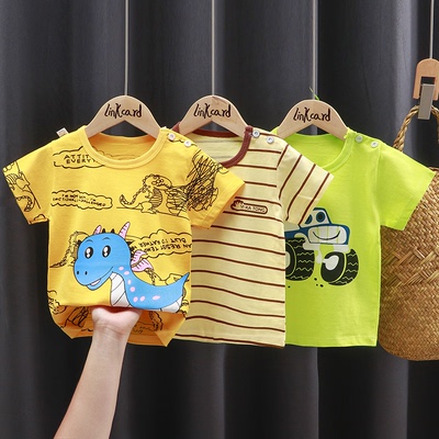 儿童短袖t恤纯棉衣服夏季童装