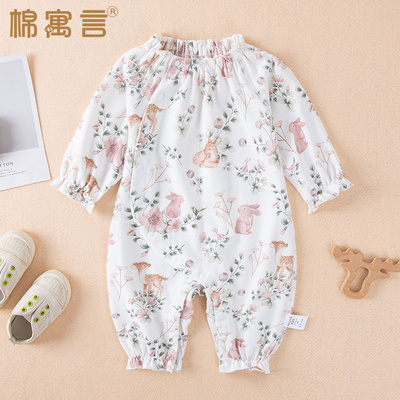 新生儿连体衣宝宝哈衣爬服纯棉