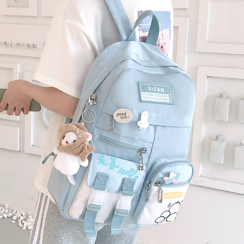 书包女初中生小学生大高中学生大容量背包2021年新款高颜值双肩包