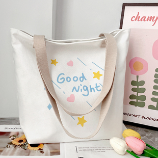 帆布包女学生手提拎书布袋子大容量单肩包上班通勤2025新款 高级感