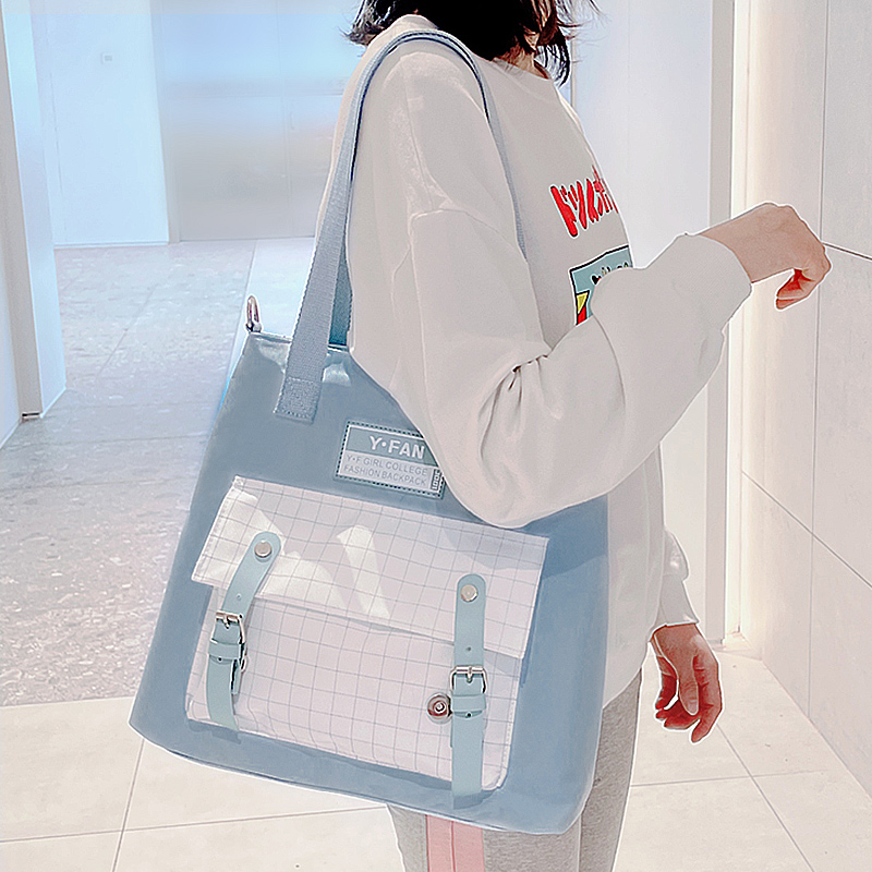 学生补习袋购物袋日系简约帆布袋