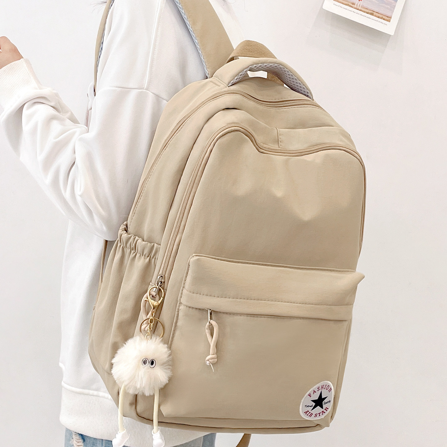 书包女初中生双肩包大容量高中生大学生旅行电脑背包小学生高颜值,箱包皮具/热销女包/男包,双肩背包,淘宝优惠券,粉丝福利购,淘宝优惠卷