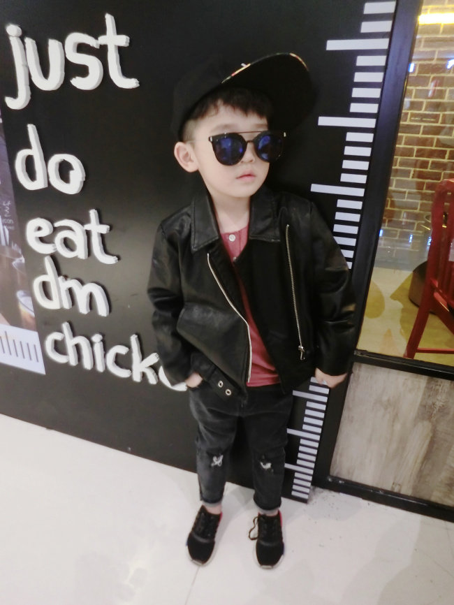 Blouson enfant en cuir PU - Ref 2159494 Image 3