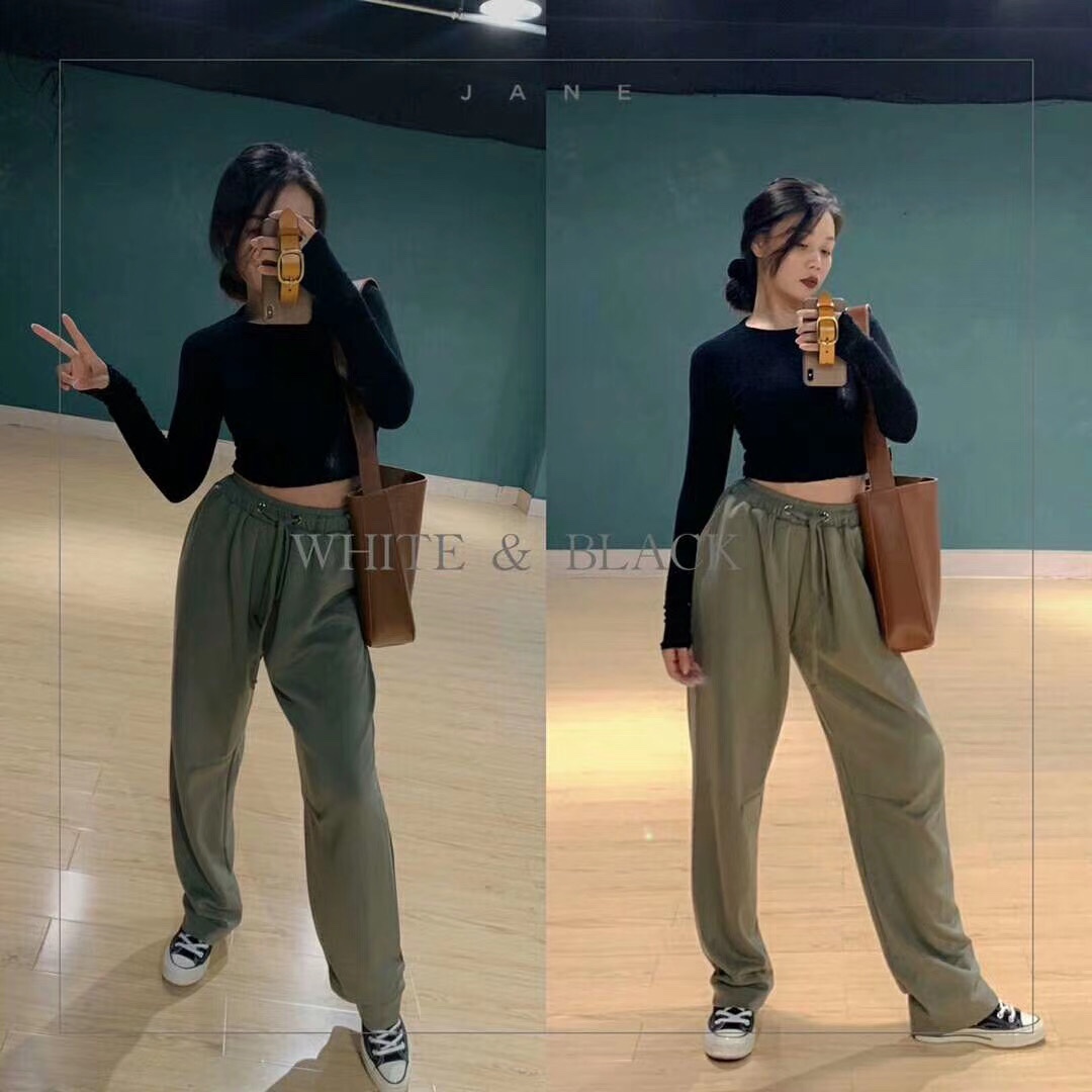 NF宁方拉丁舞服男女同款春秋亲肤百搭阔脚亲肤高品质长裤订做#229