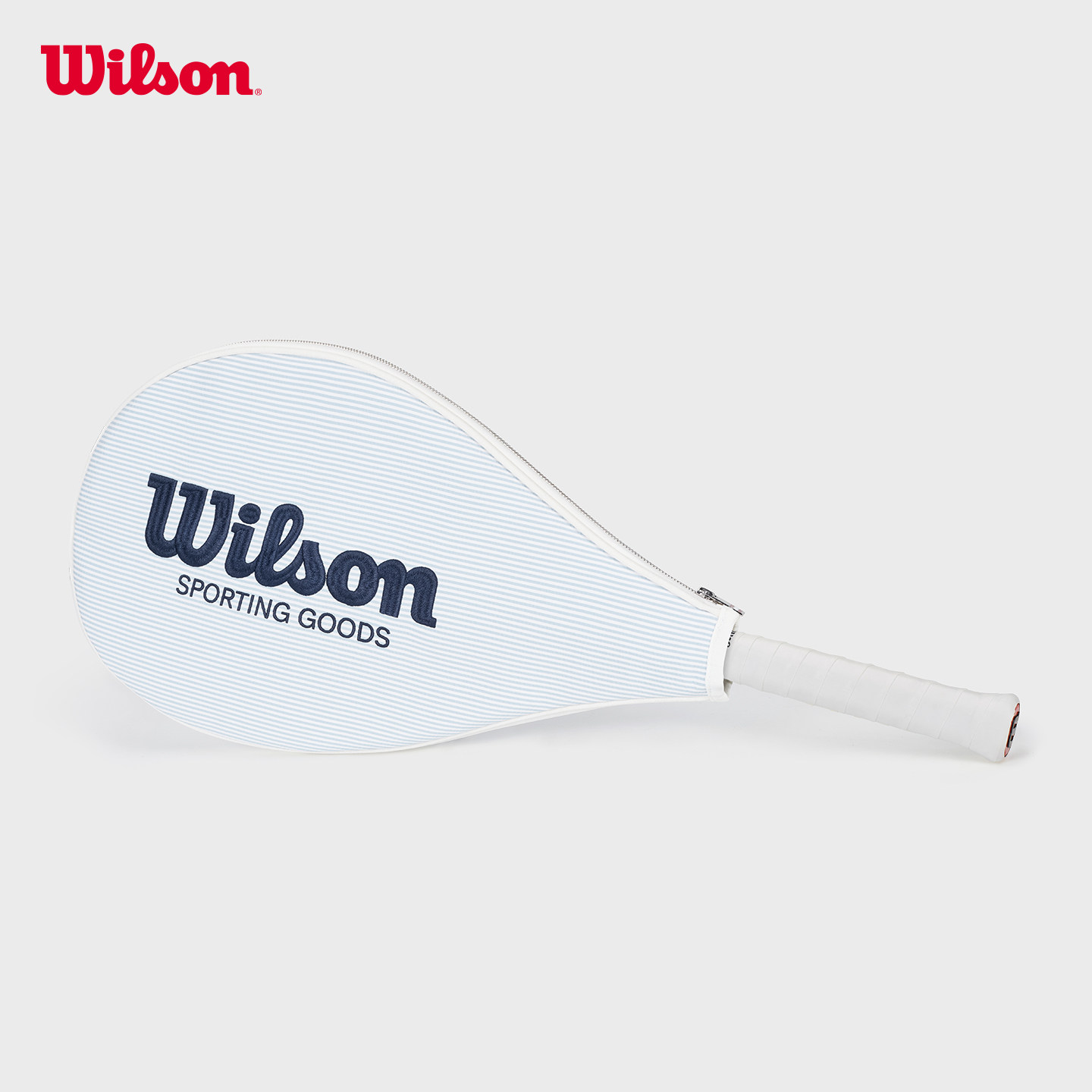 Wilson威尔胜针织工艺质感运动单肩包刺绣挎包专业单支网球拍套