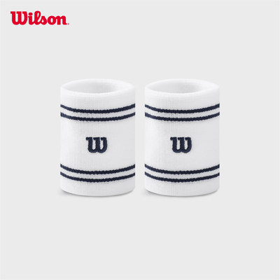 Wilson威尔胜26年新款男女通用百搭刺绣logo编织吸汗网球运动护腕