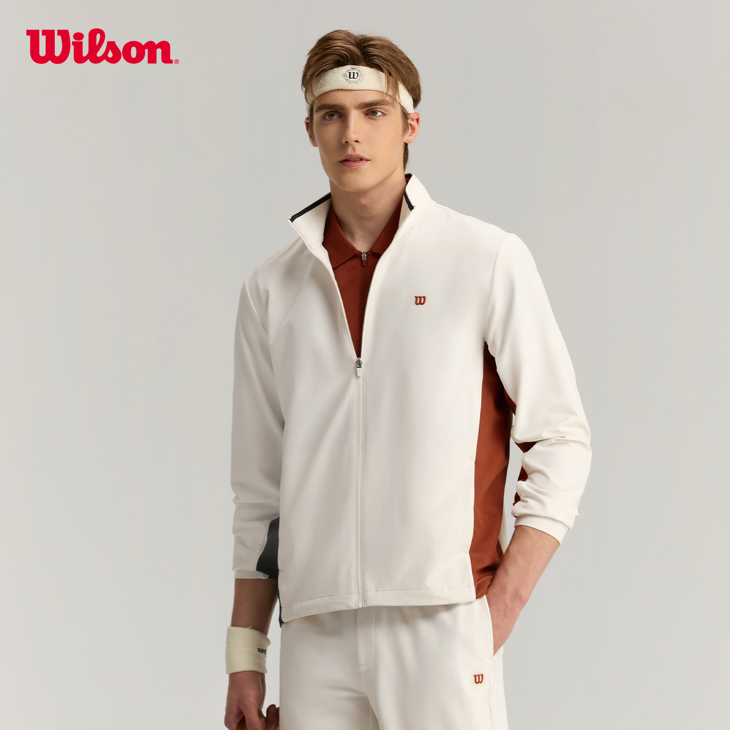 Wilson威尔胜弹力冲孔梭织外套