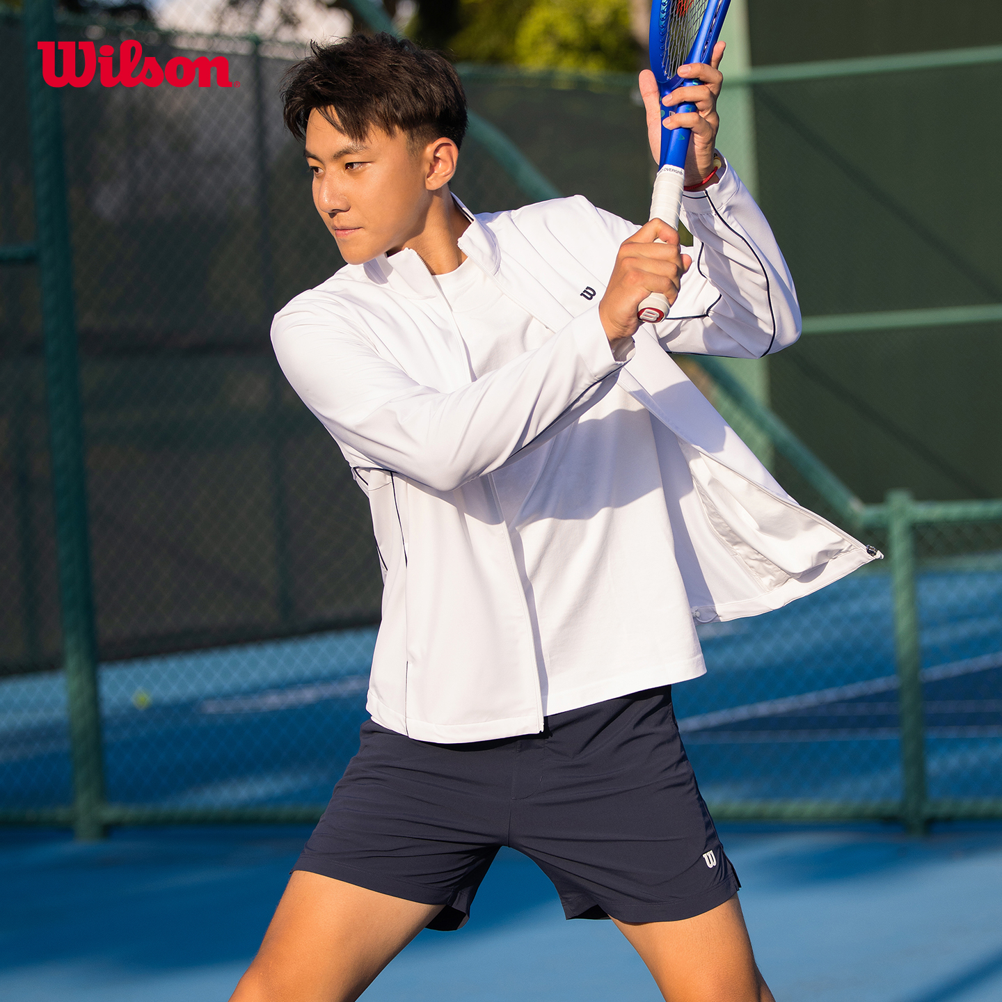 Wilson威尔胜弹力冲孔梭织外套